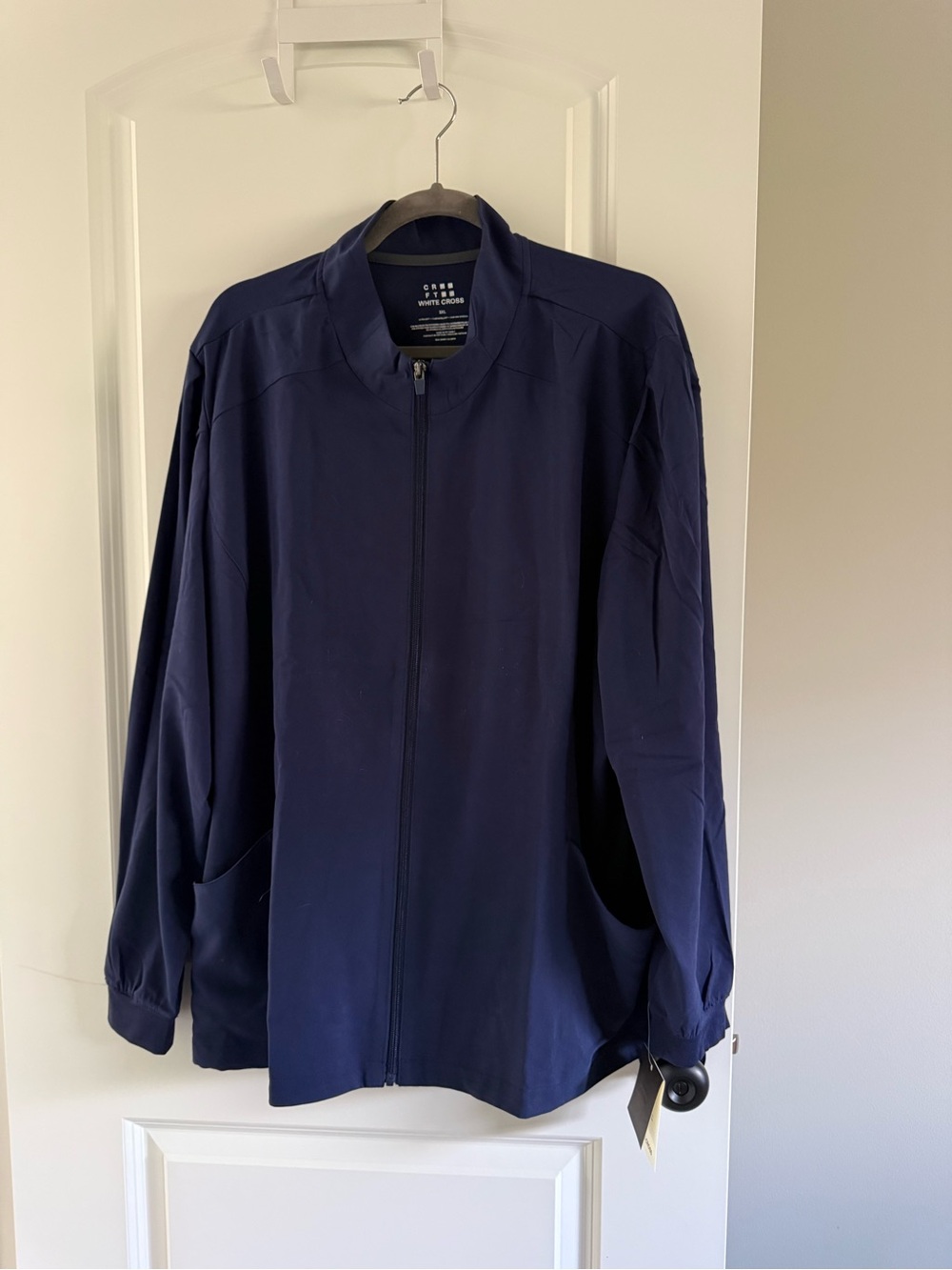 White Cross Women’s CRFT Mock Neck Zip Jacket Navy 3X